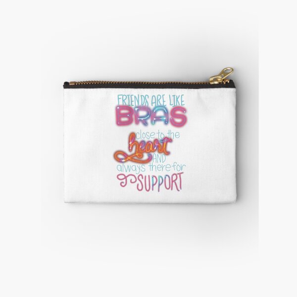 Item preview, Best friends are like bras close to heart and always there for support rainbow designed and sold by chuckletuckle.