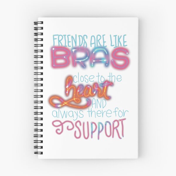 Item preview, Best friends are like bras close to heart and always there for support rainbow designed and sold by chuckletuckle.