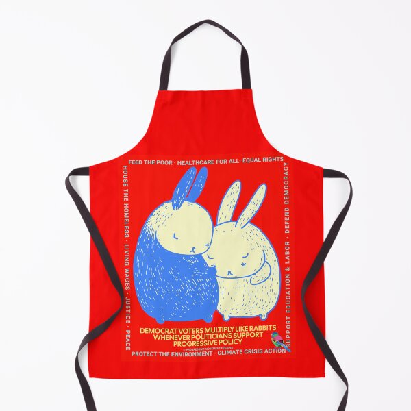 Item preview, PMD00649 Progressive Movement Designs Policy Easter Rabbit couple has 12 policy goals for progressive Democrats Independents and Bernie Sanders supporters designed and sold by ProgressiveLeft.