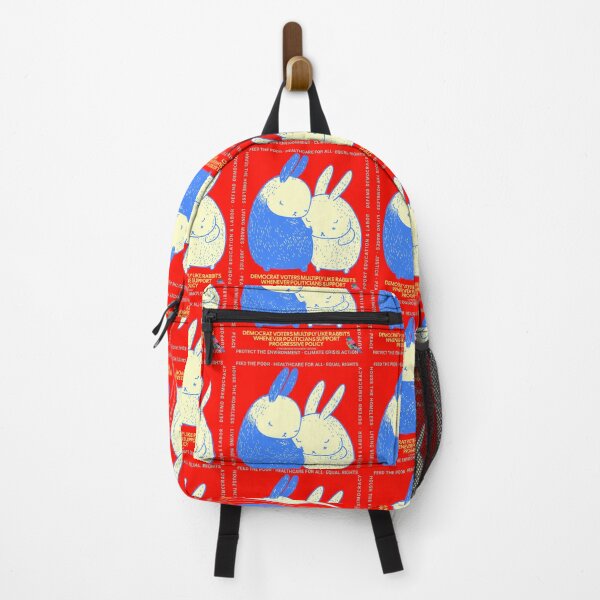 Item preview, PMD00649 Progressive Movement Designs Policy Easter Rabbit couple has 12 policy goals for progressive Democrats Independents and Bernie Sanders supporters designed and sold by ProgressiveLeft.