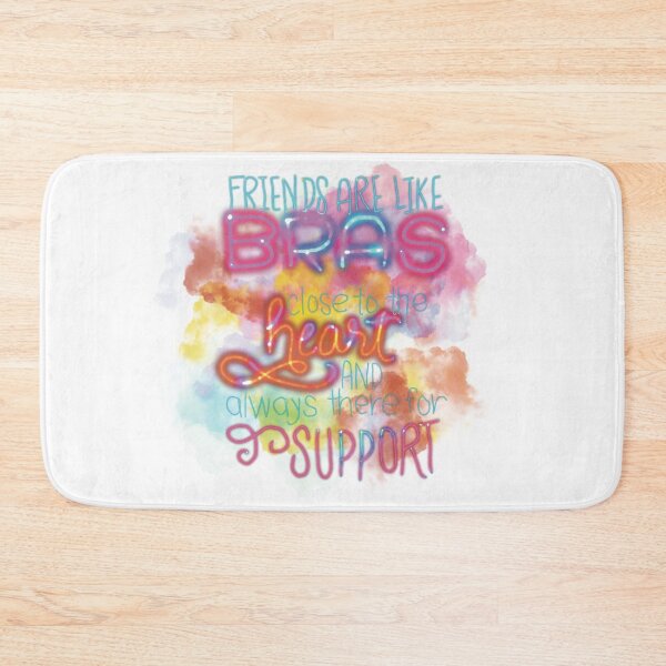 Item preview, Best friends are like bras close to heart and always there for support rainbow cloud designed and sold by chuckletuckle.
