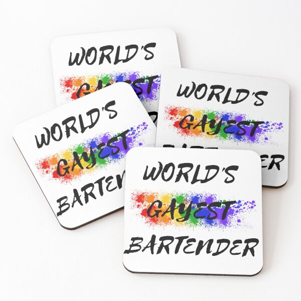 Item preview, World's Gayest Bartender designed and sold by LuckyKermit.
