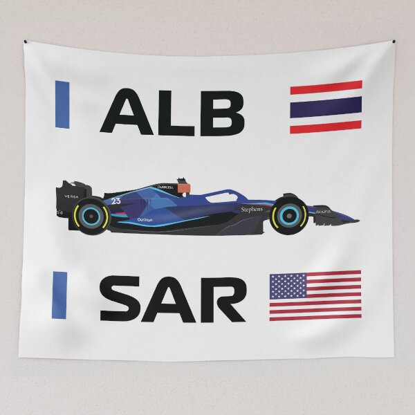 Item preview, Williams F1 Team 2023 Alex Albon Logan Sargeant FW45 designed and sold by FormulaGTee1.