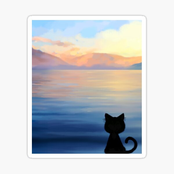 Item preview, All you need is a cat and a lake designed and sold by QuirkyCatz.