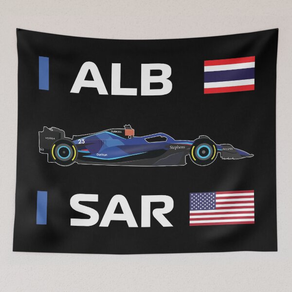 Item preview, Williams F1 Team 2023 Logan Sargeant Alex Albon FW45 designed and sold by FormulaGTee1.