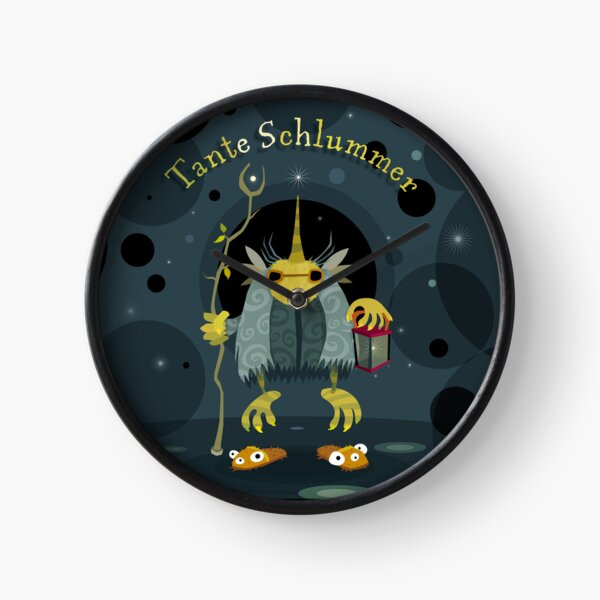 Tante Schlummer, Illustration, Zauberwesen für guten Schlaf Uhr