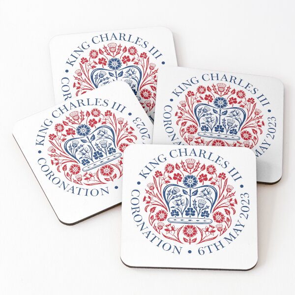 Item preview, King Charles Coronation 2023 Distressed Union Jack the flora of the four nations of the United Kingdom designed and sold by selfesteeem.