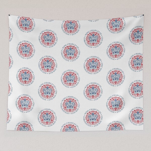 Item preview, King Charles Coronation 2023 Distressed Union Jack the flora of the four nations of the United Kingdom designed and sold by selfesteeem.