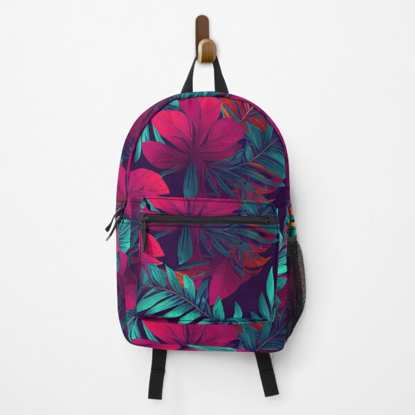 Item preview, neon tropical leaves, seamless pattern illustration designed and sold by Anastasias-Shop.
