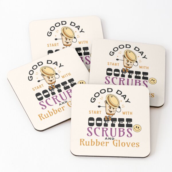 Item preview, Coffee Scrubs And Rubber Gloves Medical Nurse, Coffee Scrubs And Rubber Gloves Medical Nurse Quote  designed and sold by Artpawsy.