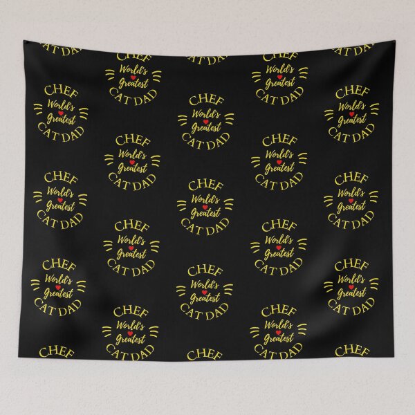 Item preview, Greatest Chef And Cat Dad designed and sold by McThingummy.