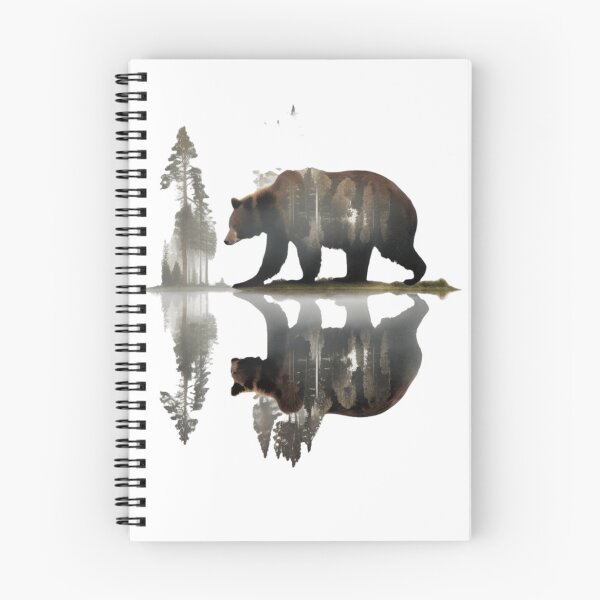 Item preview, Trees Reflection Wildlife Nature Animal Bear Outdoor Forest Art designed and sold by EnzoZs.