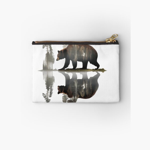 Item preview, Trees Reflection Wildlife Nature Animal Bear Outdoor Forest Art designed and sold by EnzoZs.