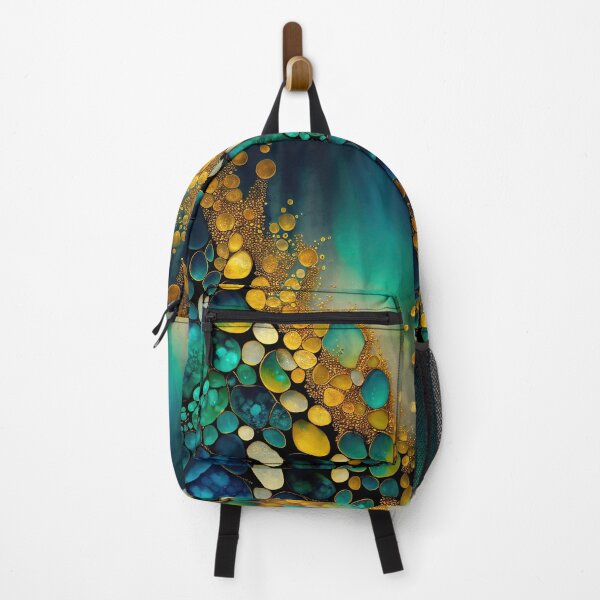 Item preview, Pointillism seaglass golden streams abstract designed and sold by Piotrek0001.