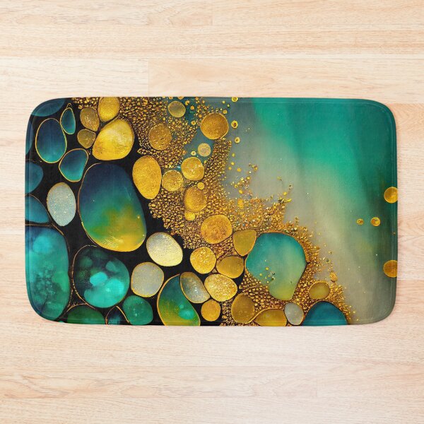 Item preview, Pointillism seaglass golden streams abstract designed and sold by Piotrek0001.