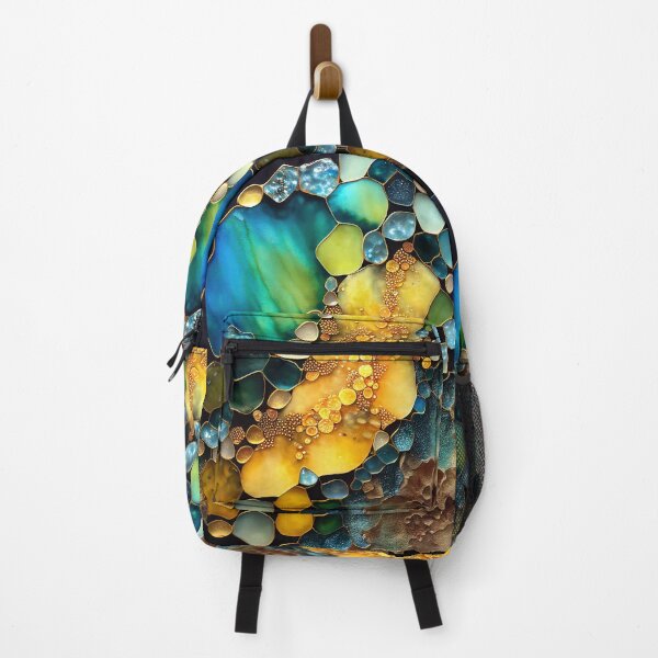 Item preview, Pointillism seaglass golden streams abstract designed and sold by Piotrek0001.
