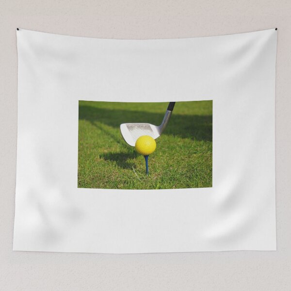Item preview, Yellow golf ball and golf club designed and sold by goceris.