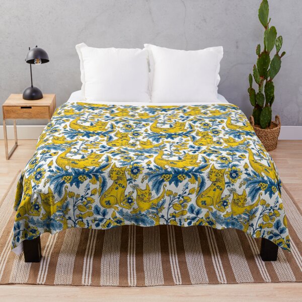 Item preview, Ukraine Cats Retro 30s Floral Vintage Ukrainian Cat Pattern designed and sold by SecretDicer.