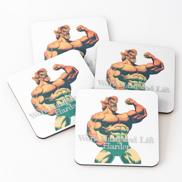 Item preview, Work Hard and Lift HarderDesignBodybuilding Fitness Gym Workout Exercise Merch Print Design designed and sold by tengamerx.