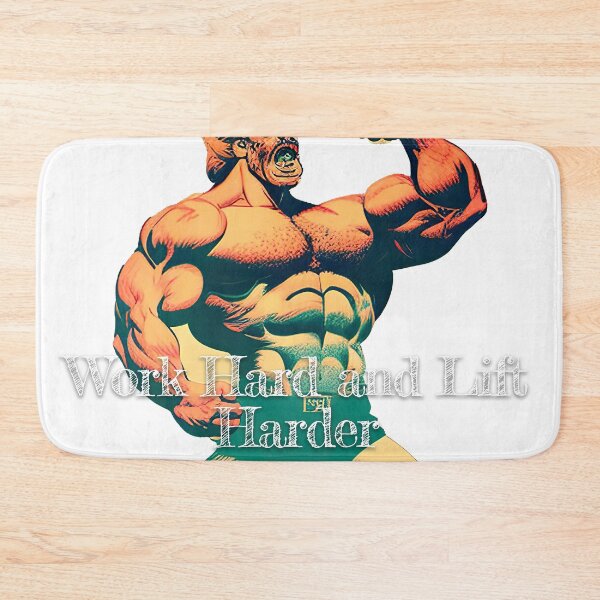 Item preview, Work Hard and Lift HarderDesignBodybuilding Fitness Gym Workout Exercise Merch Print Design designed and sold by tengamerx.