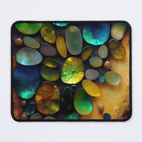 Artikelvorschau, Pointillism seaglass golden streams abstract entworfen und verkauft von Piotrek0001.