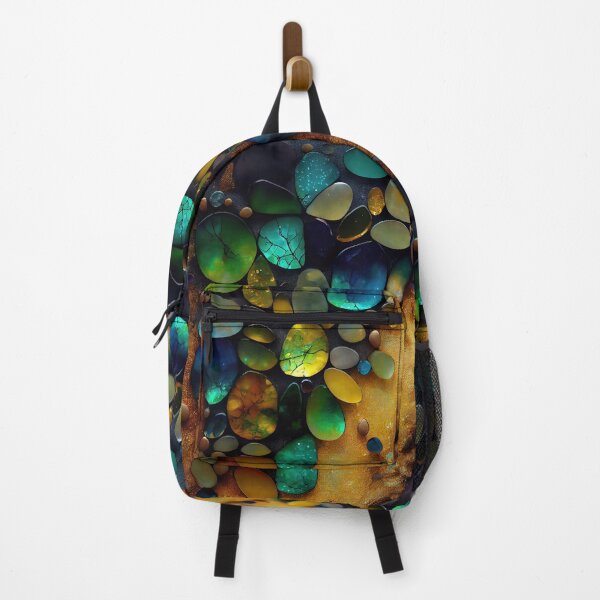 Artikelvorschau, Pointillism seaglass golden streams abstract entworfen und verkauft von Piotrek0001.