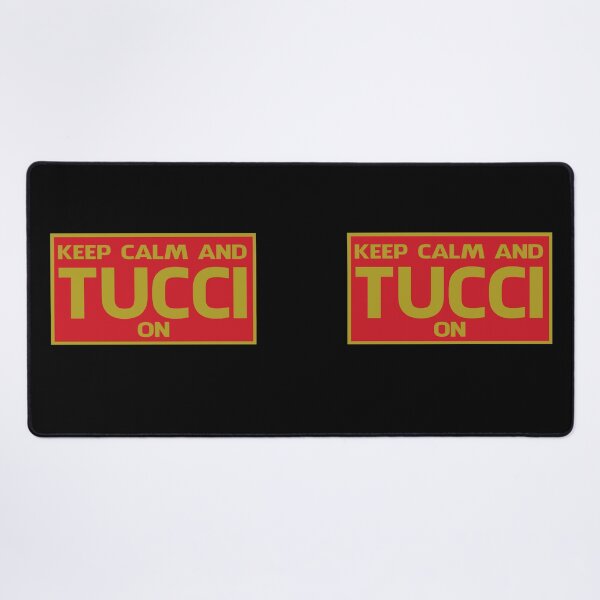 Item preview, Keep calm and Tucci on in red and gold designed and sold by Manoroma.