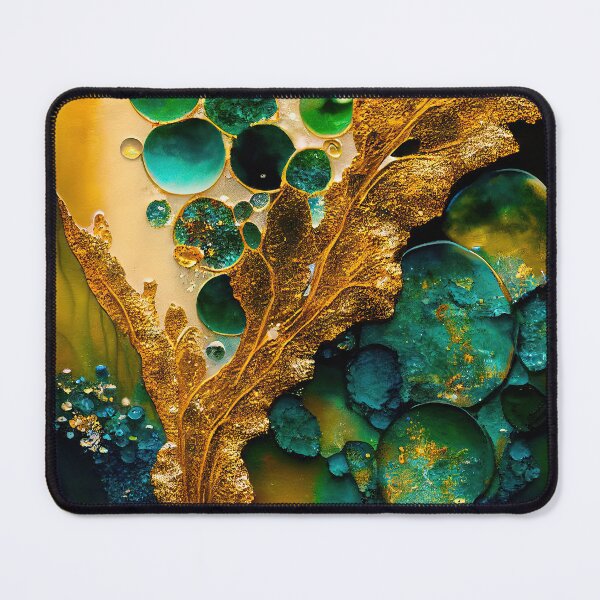 Item preview, Pointillism seaglass golden streams abstract designed and sold by Piotrek0001.
