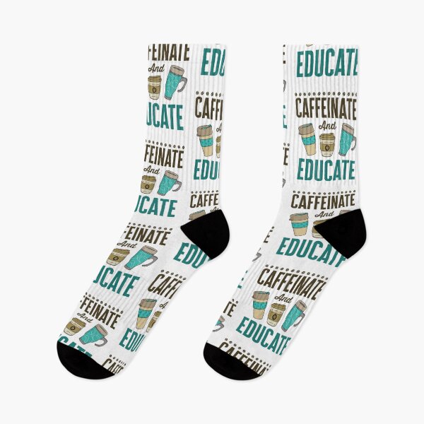Item preview, Caffeinate and Educate Teacher Coffee designed and sold by jaygo.