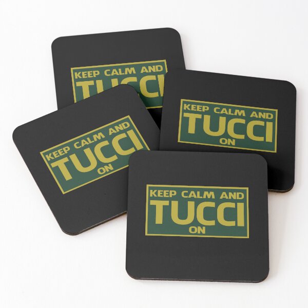 Item preview, Keep calm and Tucci on in green and gold designed and sold by Manoroma.