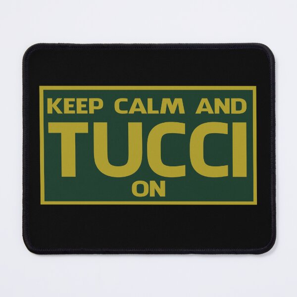 Item preview, Keep calm and Tucci on in green and gold designed and sold by Manoroma.
