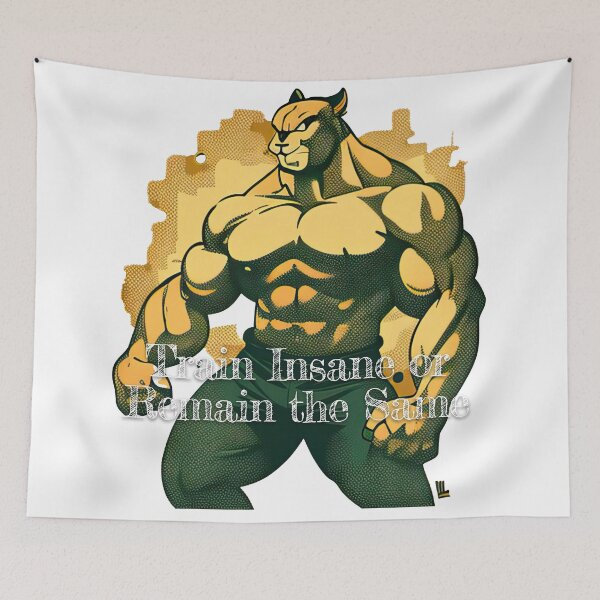 Item preview, Train Insane or Remain the SameDesignBodybuilding Fitness Gym Workout Exercise Merch Print Design designed and sold by tengamerx.