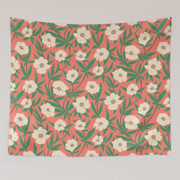 Item preview, Anemone Vine Pattern - Red designed and sold by Noomia.