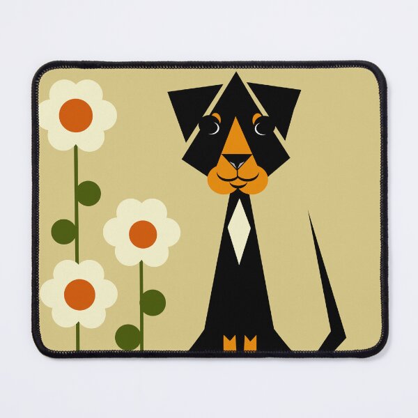 Item preview, Stylized Hound Dog Sitting By Flowers designed and sold by studioart.