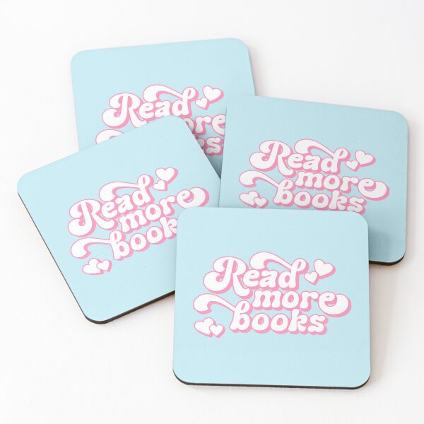 Item preview, Read More Books - Books Lover Quote Retro Pastel Pink Typography designed and sold by Cawaiico.