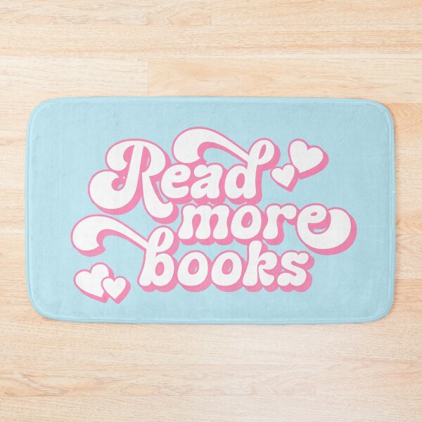 Item preview, Read More Books - Books Lover Quote Retro Pastel Pink Typography designed and sold by Cawaiico.
