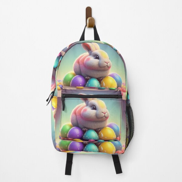 Item preview, Easter cute bunny with colorful eggs designed and sold by uniquartsore.