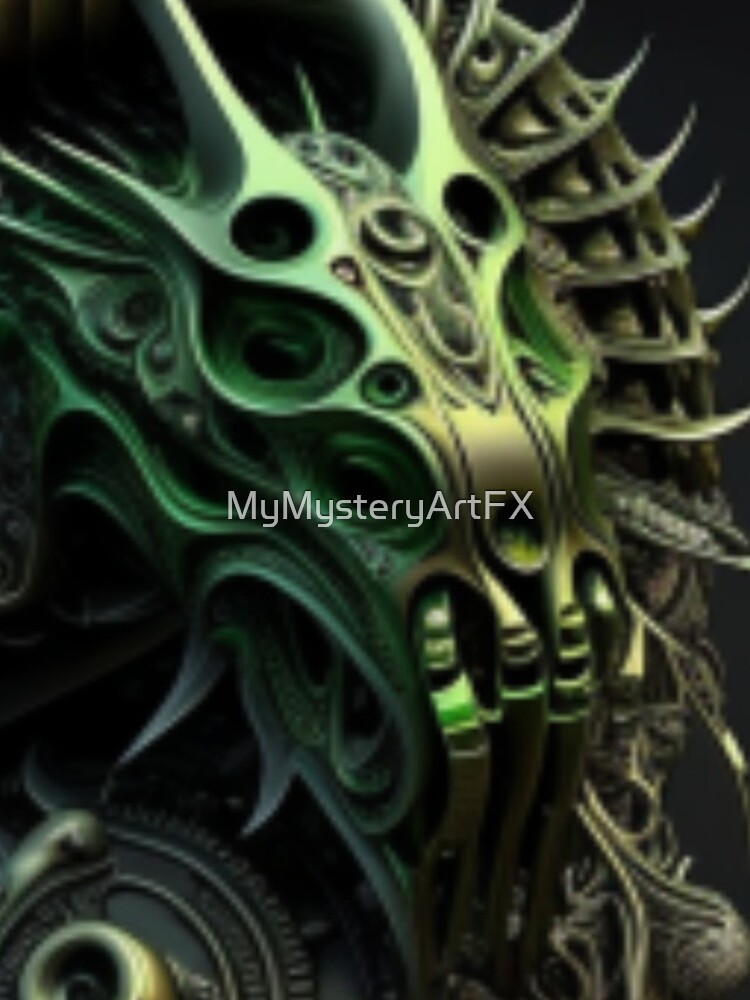 Thumbnail 5 von 5, iPhone-Hülle, Fractal Art Surreal Biomechanic Green #1 designt und verkauft von MyMysteryArtFX.