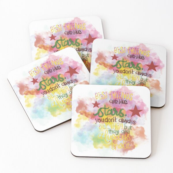 Item preview, Best friends are like stars rainbow designed and sold by chuckletuckle.
