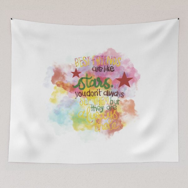 Item preview, Best friends are like stars rainbow designed and sold by chuckletuckle.