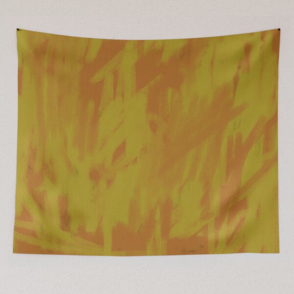 Item preview, abstract yellow orange designed and sold by azet-art.