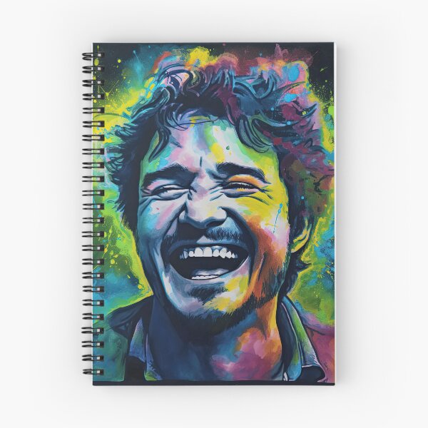 Item preview, Neon Laughter of the Unbearable Clownfish: Pedro Pascal in a Dreamlike Watercolor Oil Painting designed and sold by THC Studios.