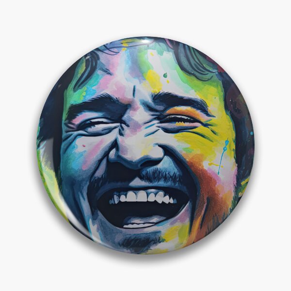 Item preview, Neon Laughter of the Unbearable Clownfish: Pedro Pascal in a Dreamlike Watercolor Oil Painting designed and sold by THC Studios.