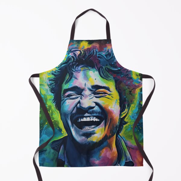 Item preview, Neon Laughter of the Unbearable Clownfish: Pedro Pascal in a Dreamlike Watercolor Oil Painting designed and sold by THC Studios.
