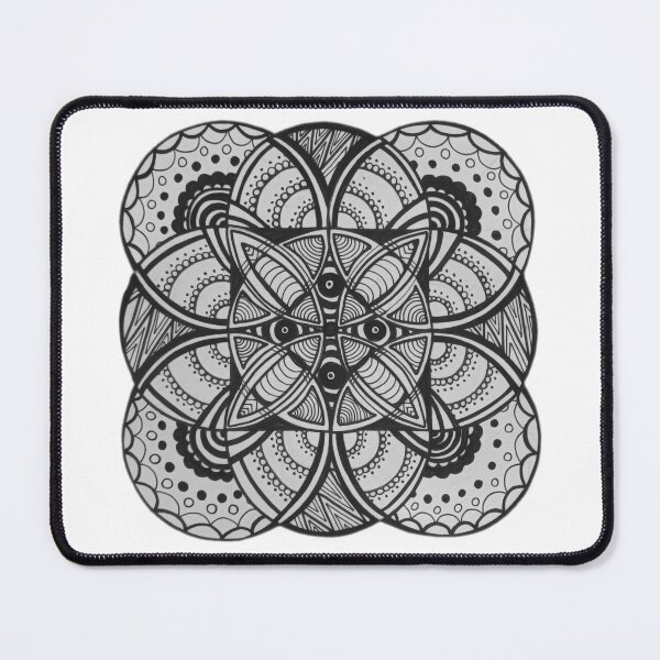 Item preview, Achromatic Zesty Mandala designed and sold by AmeUmiShop.
