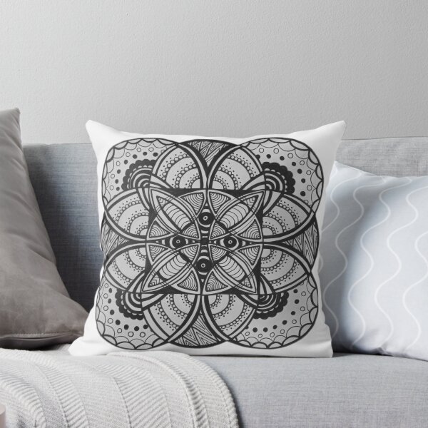 Item preview, Achromatic Zesty Mandala designed and sold by AmeUmiShop.