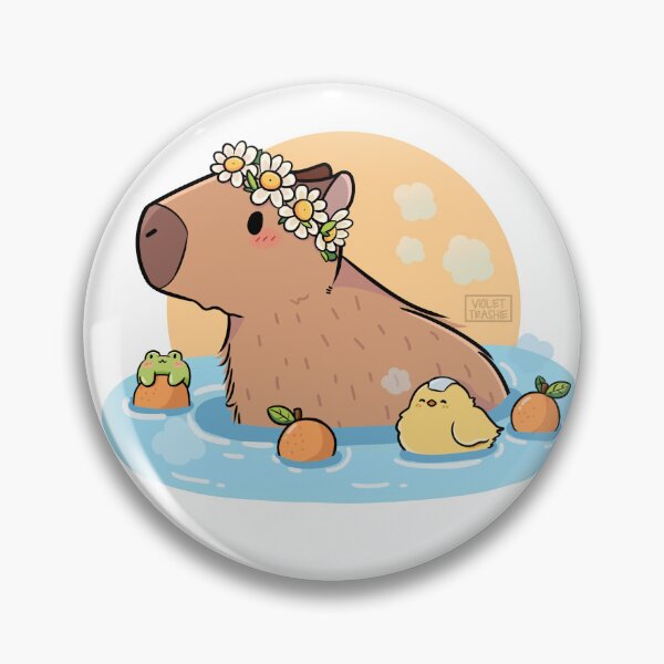 Item preview, capybara chill designed and sold by Violetrashie.