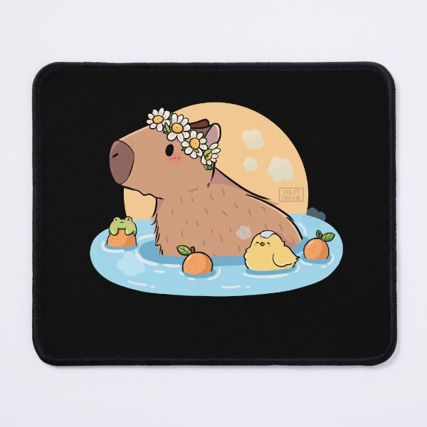 Item preview, capybara chill designed and sold by Violetrashie.