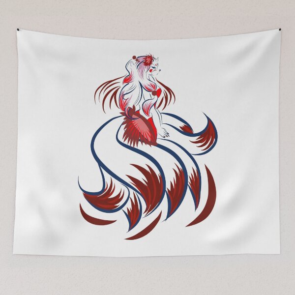 Item preview, 9-Tailed Fox Demon Yokai designed and sold by Mimignonne.