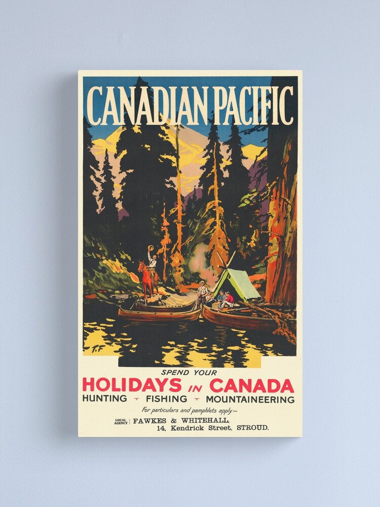 Vintage Canada Travel Poster - Spend your Holidays in Canada